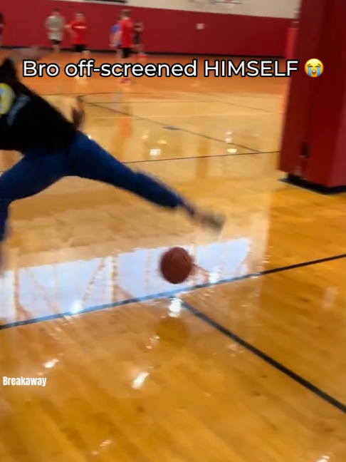Good DEFENSE unc 😭 #basketball #fyp #fails #ballislife #funny #sports