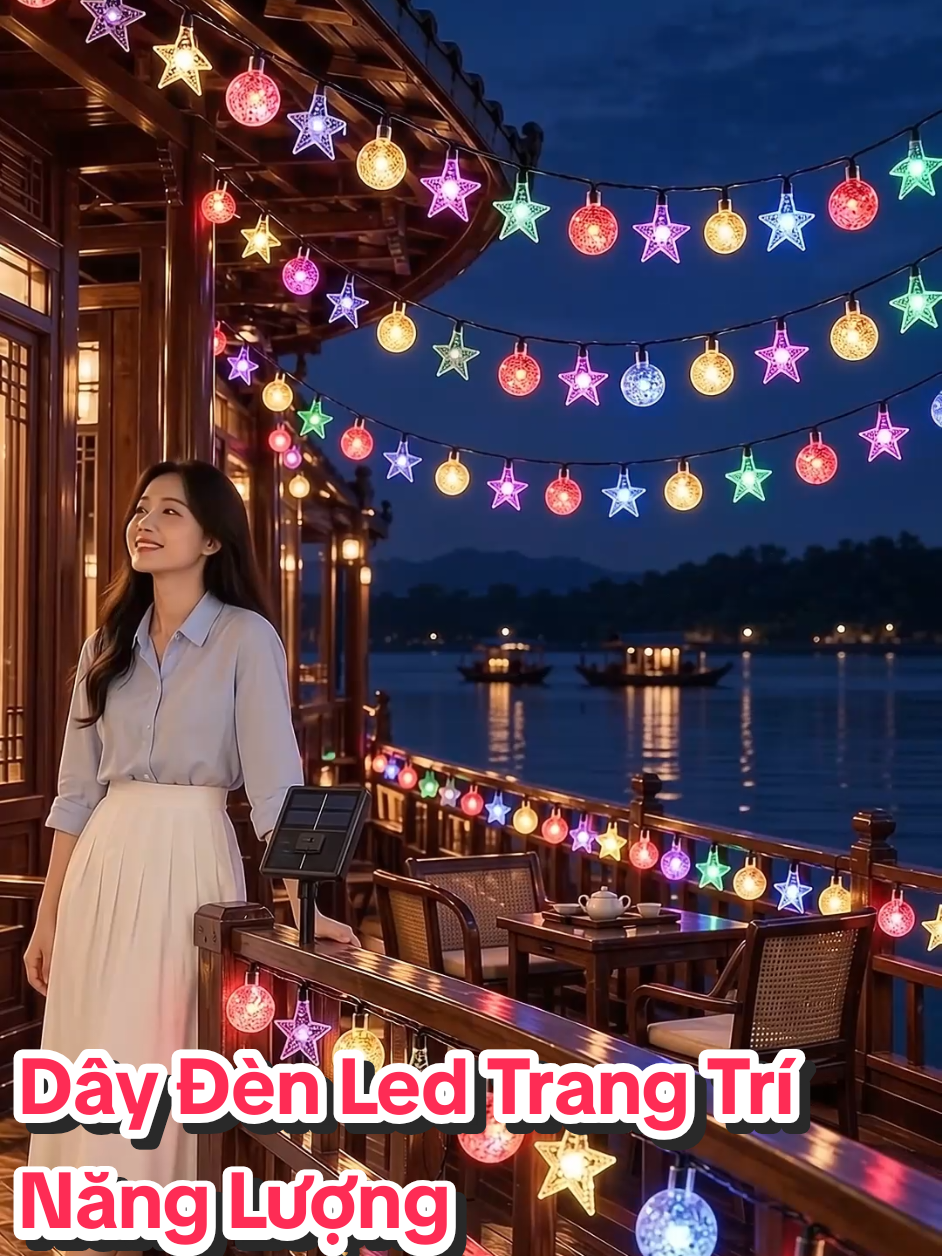 Dây Đèn Led Trang Trí Năng Lượng#denled #tiktokshop1010 #xuhuong #ngocmai #denledtrangtri 
