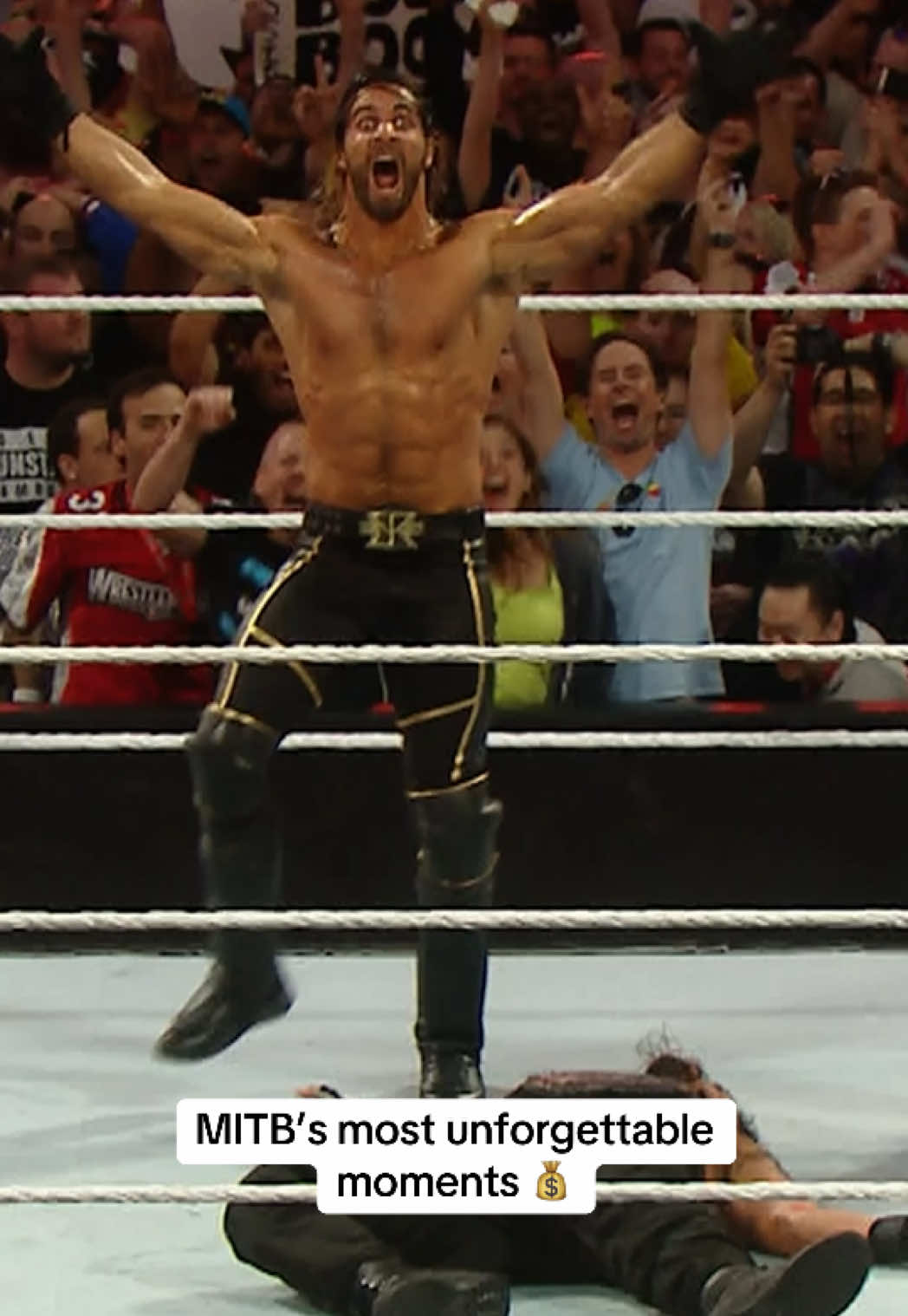 Some of the greatest — and most shocking — WWE Money in the Bank moments of all time 💰🔥 #MITB LIVE on Netflix TOMORROW at 6 PM ET / 3 PM PT in select regions.