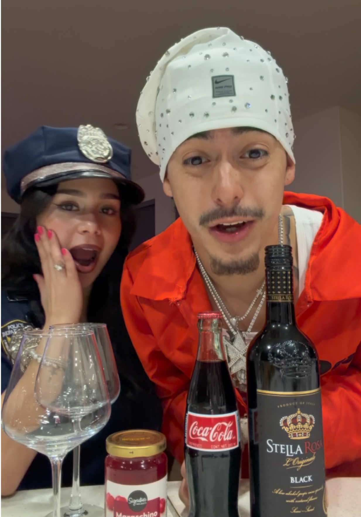 Would u try this?!👀🍷  #cherrycokewine #trend #viral #fyp #cherrycoke 