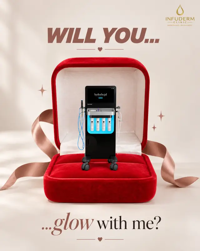 💍✨ Will You… Glow With Me? Say YES to glowing, hydrated, refreshed skin! 💦✨ Your perfect glow date starts with a HydraFacial at INFUDERM Clinic! 🤍 Book your FREE consultation today! HydraFacial Reston VA, HydraFacial Aldie VA, Glowing Skin, Skin Hydration, HydraFacial Treatment, Skin Rejuvenation, Deep Cleansing Facial, Infuderm Clinic #Infuderm #RestonVA #AldieVA #HydraFacial #GlowingSkin