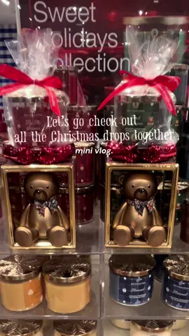 The bear is soooo cute @Bath & Body Works @target @@nationaltreecompany #trend #ugc #winter #aestheticvlog #shopping 