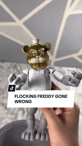 FLOCKING FREDDY GONE WRONG😑 @hottestfuzzcustoms3d #freddyfazbear #fnaf #fivenightsatfreddys #custom #actionfigures 