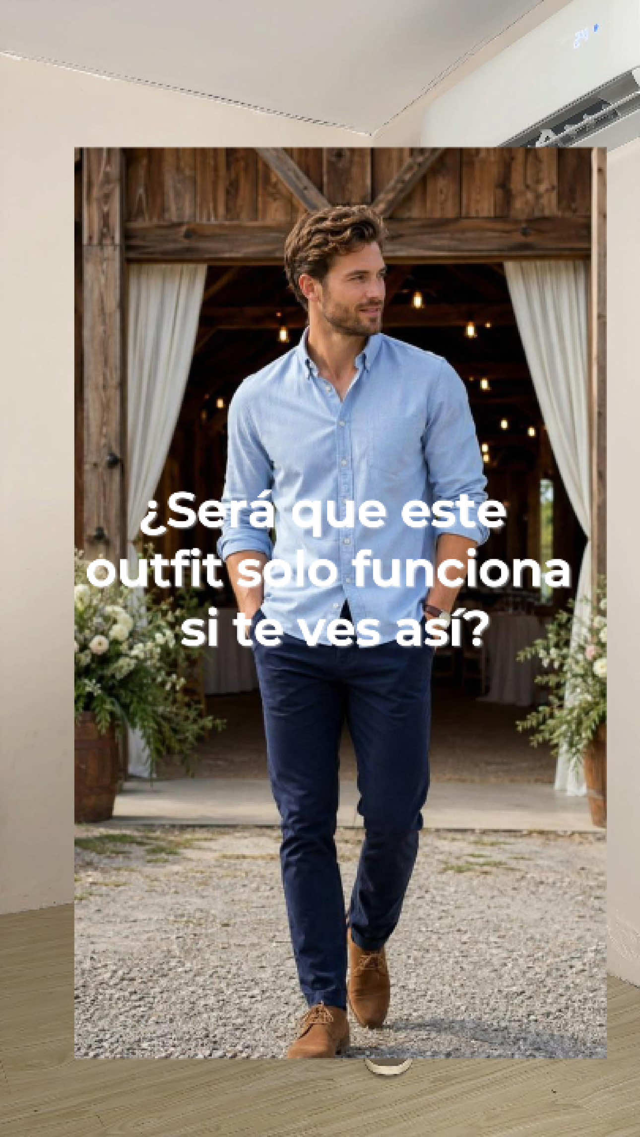 ¿Cuántas veces has pensado eso al ver una foto en Pinterest? Camisa celeste + pantalón navy + loafers beige. En el modelo se ve de revista, pero soy hondureño, mido 1.75 y no soy modelo, así que vamos a probarlo en la vida real. Spoiler: SÍ funciona. Porque en la moda masculina no se trata de tu cara o tu cuerpo, se trata de 3 reglas: 1.  Que el pantalón no te arrastre 2.  Que la camisa sea de tu talla real, no una más grande 3.  Que los colores tengan contraste