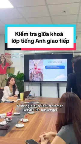 Kiểm tra giữa khoá lớp tiếng Anh giao tiếp ✈️ #tiepvienhangkhong #chịgiáohàngkhông #inspiredacademy #sunphuquocairways 