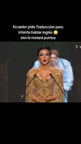 Shyare de Ecuador pide ayuda de traducción en su pregunta pero intenta hablar en inglés en su respuesta eso le restará puntos  #guatemala #viral #missgrandinternational #ecuador🇪🇨 #shyareandrade 
