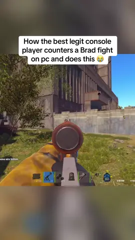 How the best legit console player counters a Brad fight on pc and does this 😭#rusttok #rustconsole #rust #fyp 