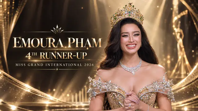 Chúc mừng @Emoura Phạm đã xuất sắc đăng quang ngôi vị Á Hậu 4 Miss Grand International 2026 #missgrandinternational2026 #missgrandvietnam #emourapham #missgrandinternational 