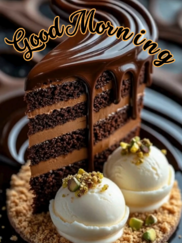 Wake Up to a Little Chocolate Magic ✨ May today begin beautifully and end even sweeter. #GoodMorning #ChocolateCake #MorningMagic #SweetVibes #ErmitaGrow ✅ Don't forget to like and follow to start each day with positivity.