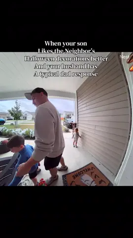“I’m really gonna miss you guys” 💀💀😂😂  #ringcamera #fatherandson #dadjokes #halloween #halloweendecorations