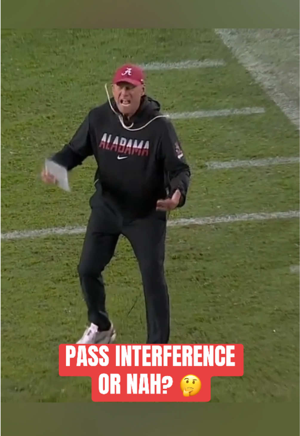 Should this have been called a PI on Georgia? 🤨 #CollegeFootball #cfb #football #alabama #georgia