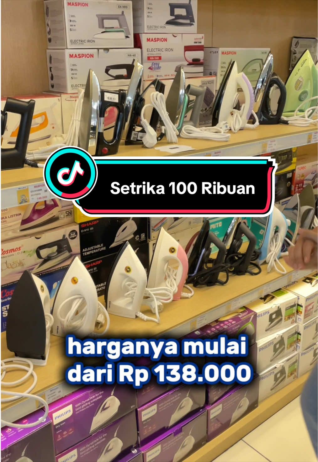 Membalas @wdy🎀  Murce banget kak mulai 100ribuan ajahhh🫰🏻😉  #elektronik #kediri #murah #setrika #fypシ゚ 