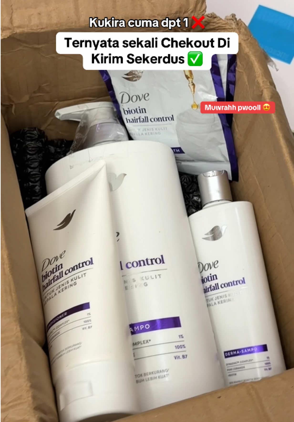 Gokiill ini mah mvrahnya kebangetan 😱💸🌈💕‼️ #doveshampoo #perawatanrambutrontok #fyp 