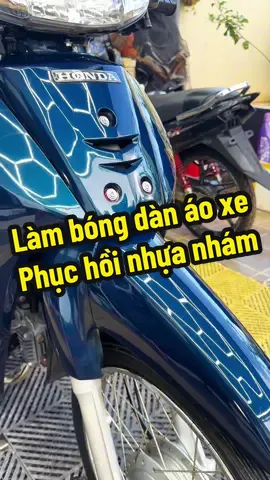 Làm bóng dàn áo xe, phục hồi nhựa nhám #lambongdanaoxe #phuchoinhuanham #khangnuoc #chamsocxetainha #xuhuong 