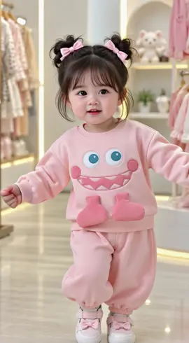 Bộ này bé mặc lên cưng xỉu luôn các mom ơi ☺️ #embedangyeu #embedethuong #quanaodepchobe #quanaobegai #embethichnhay 