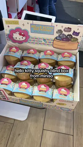 hello kitty squishy blind box from miniso #sanrio #hellokitty #fyp #minisoambassador #myminisousa 