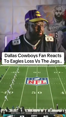 Dallas Cowboys Fan Reacts To Eagles Loss Vs The Jags.. #DallasCowboys #jacksonvillejaguars #philadelphiaeagles 