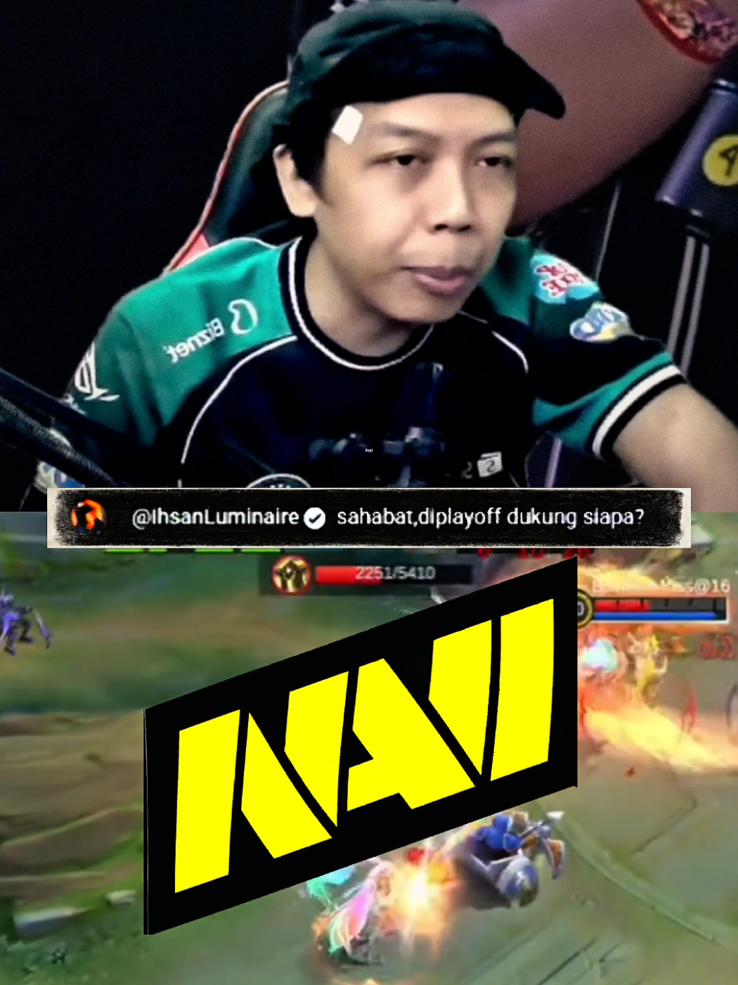 nasib jadi kingdom bila rrq gak lolos playoff, mau dukung tim manapun di playoff pasti di tolak. #MLBB10TH #ALLINMLBB 