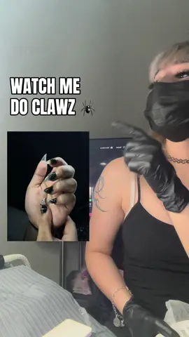 BOOK UR CLAWZZZ i love doing these DM ON IG TO BOOK @spxd3rclaws🕷️#clawnails #altnails #htxnails #polygel #dualforms 