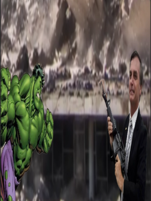 BOLSONARO HIPOTETICO VS HULK #meme #anime #hulk #bolsonaro