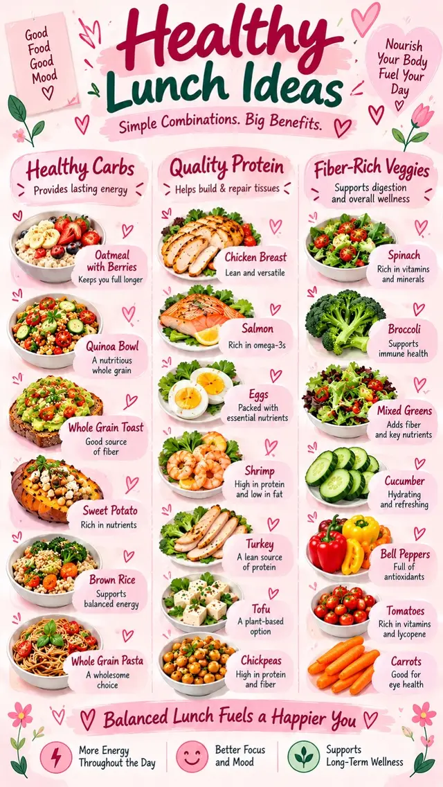 Save these for later! #LunchIdeas #HealthyEating #WomensWellness #HealthyHabits #MealInspo