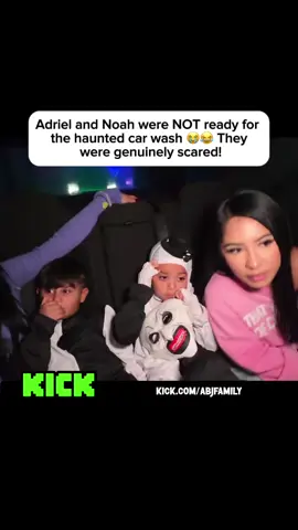 Adriel and Noah were NOT ready for the haunted car wash 😭😂 They were genuinely scared! #adriel #kids #abjfamily #blowthisup #familymoments @BRANDEL Y ADRIEL @𝐉𝐂𝐑𝐄𝐙 ☆ 