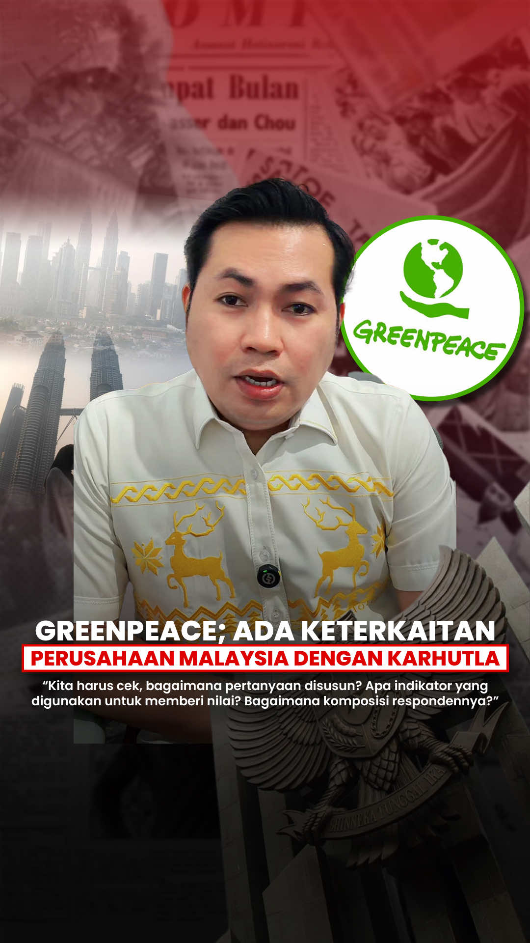 Apakah Malaysia juga siap tindak perusahaan asal negaranya yang terlibat kebakaran hutan di Kalimantan? #karhutla #kebakaranhutan #indonesiamalaysia #greenpeace #fyp 