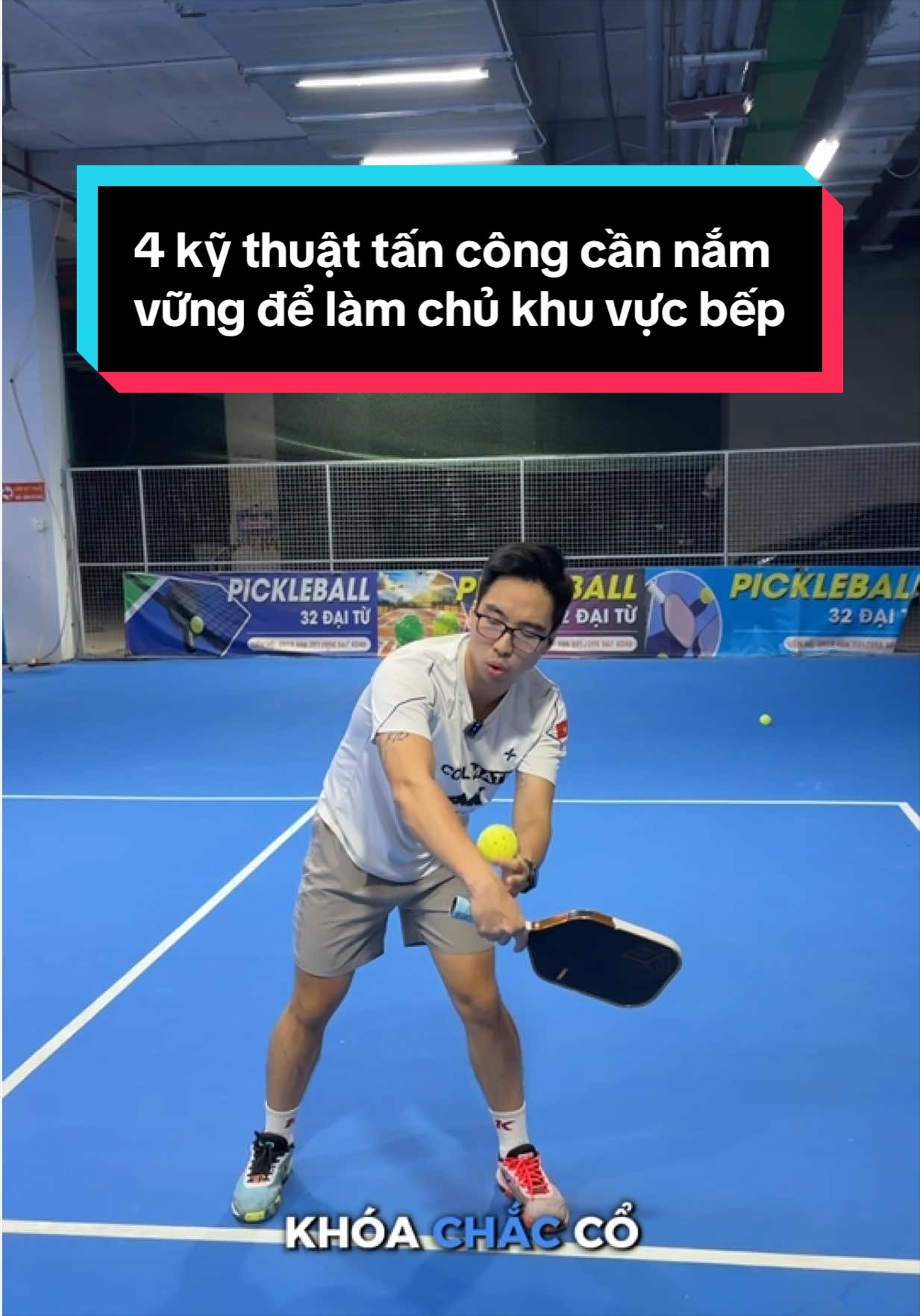 4 kỹ thuật tấn công cần nắm vững để làm chủ khu vực bếp #SportsonTiktok #Kaitashipickleball #HuyMePick #SMCN #Amakirk
