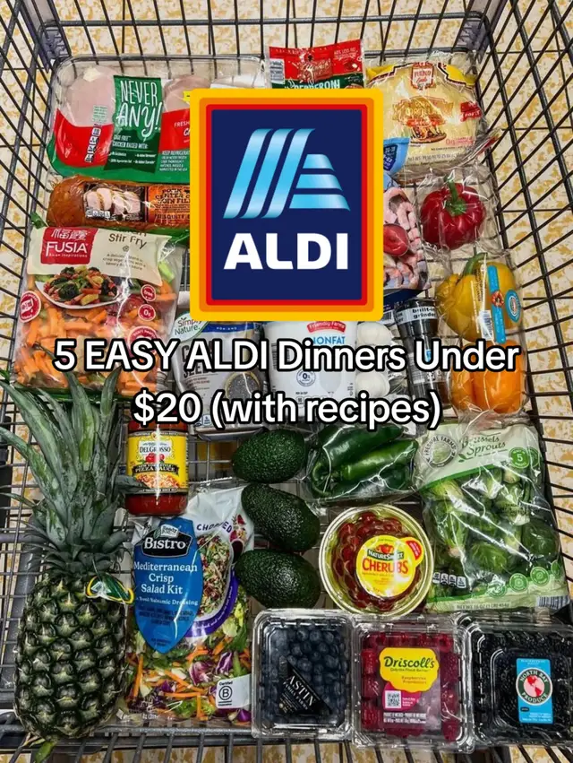 Looking for simple, affordable meal ideas? These Aldi dinners make eating well easy 😋 looking for more affordable meals? COOKBOOK IN BIO! 🥰 #aldi #aldifinds #highprotein #EasyRecipe #dinneridea 