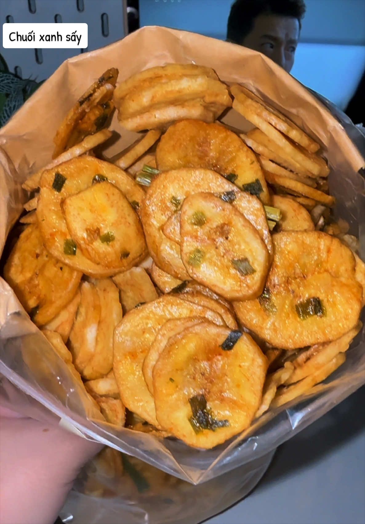 Chuối xanh sấy giòn, ăn vặt ngon mà lạ miệng😋🙆‍♀️#chuoixanhsay #chuoixanhsaygion #chuoisayladua #chuoisaymamhanh #CapCut 
