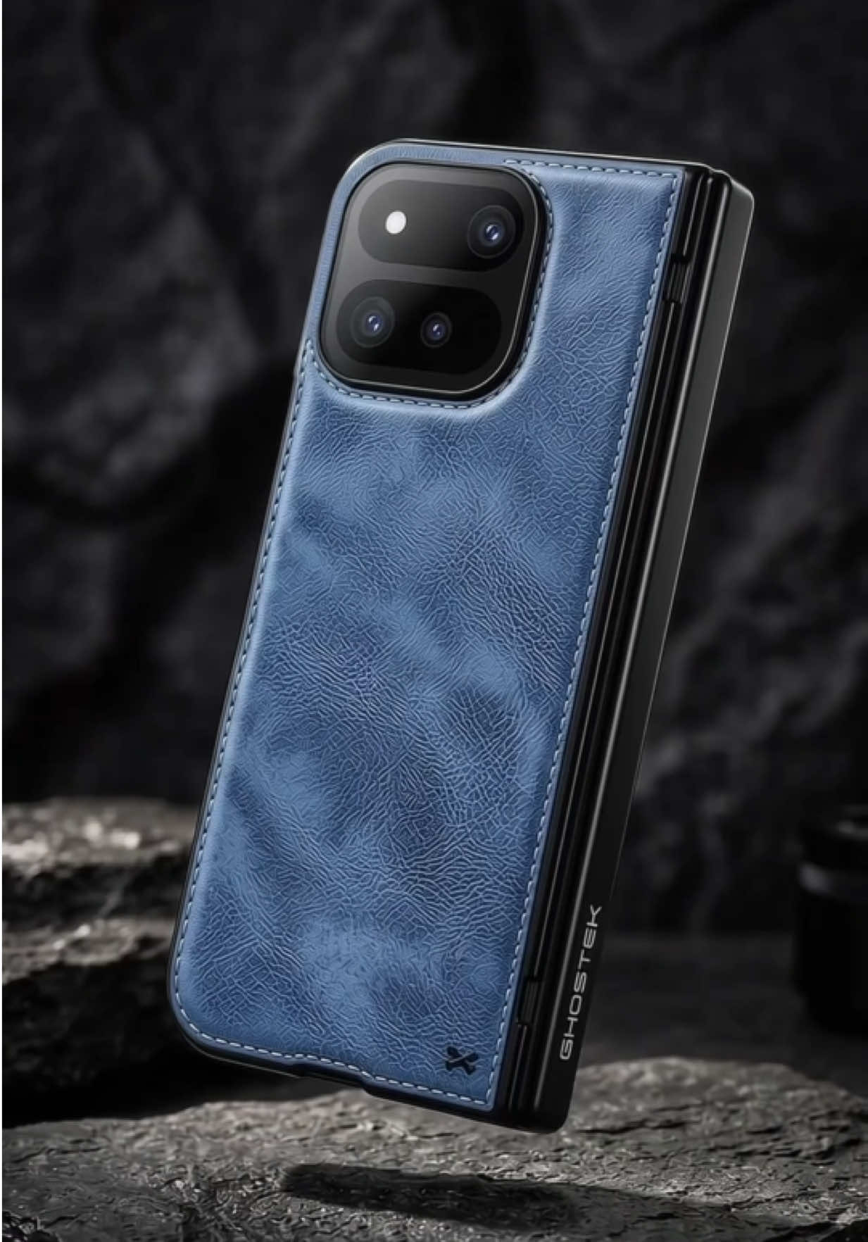 Out of the Blue Drop Protection! Your Pixel 11 Pro Fold's safety truly hinges on this premium leather case. 🛡️💙 #Ghostek #Pixel11ProFold #GooglePixel11ProFold #PixelFold #Pixel11