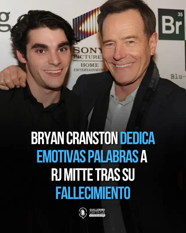 💔 “Te extrañaré, hijo”: Bryan Cranston dedica un emotivo mensaje a RJ Mitte. El actor recordó con cariño a quien interpretó a su hijo en Breaking Bad, destacó su trayectoria y su labor en favor de las personas con discapacidad, y expresó su dolor ante la noticia de su fallecimiento.