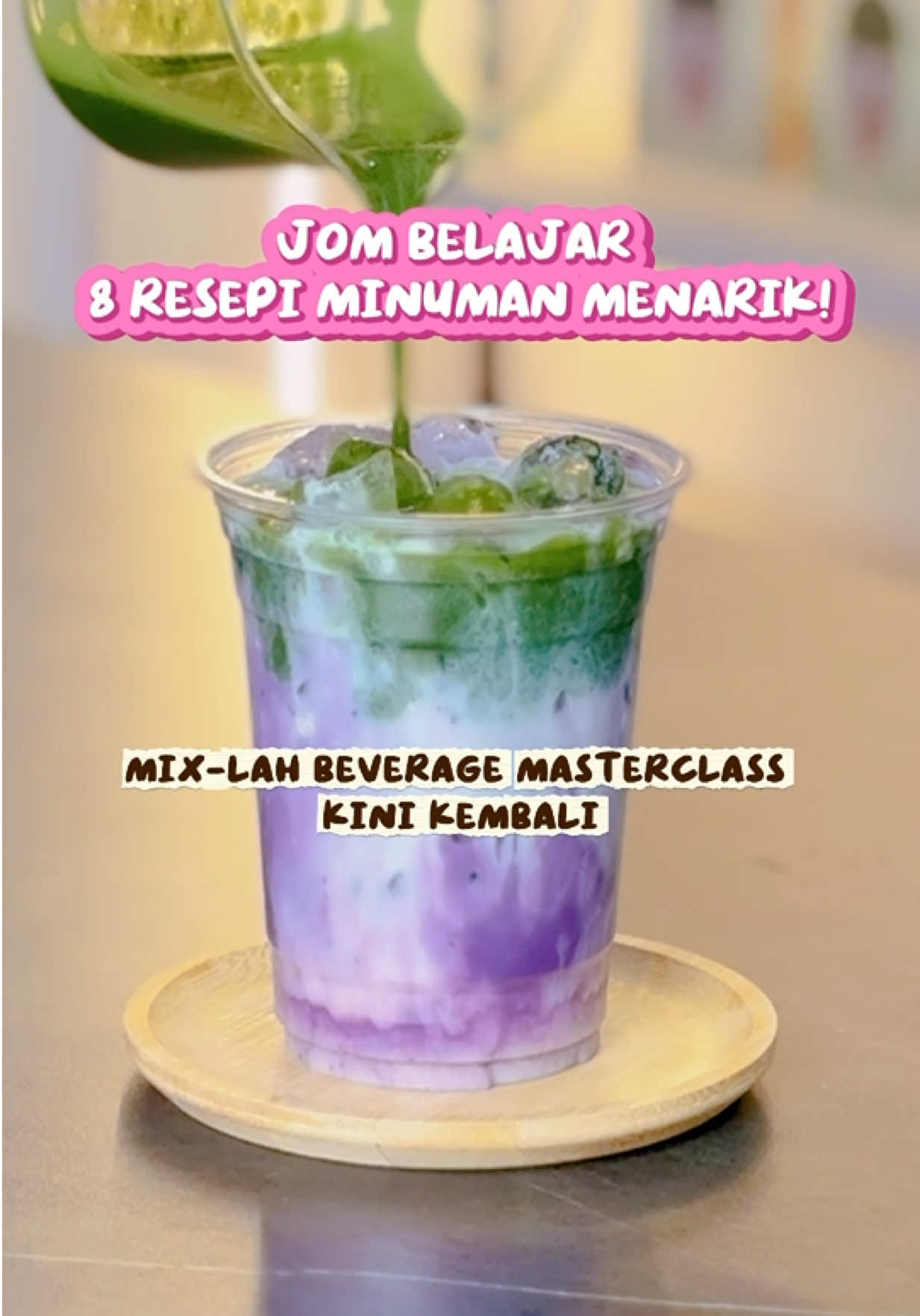 Nak start bisnes air balang atau nak upgrade menu kafe tapi tak tahu nak mula dari mana? 🤔🧋 Jom join MIX-LAH Beverage Masterclass! Belajar 8 resipi air viral (siap ada resipi Taufufa Gedik & Air Balang 5 Liter!), teknik cold foam, dan paling penting siap ajar kira modal & kos sekali! 💰 Yuran cuma RM59 (asal RM150) siap dapat FREE Goodie Bag produk MIX-LAH! 📍 Seksyen 34, Shah Alam 🗓 29 Oktober 2026 (9.30am - 1.00pm) ⚠️ Slot terhad 10 orang je gais! Tekan link dekat bio sekarang atau tinggalkan komen 