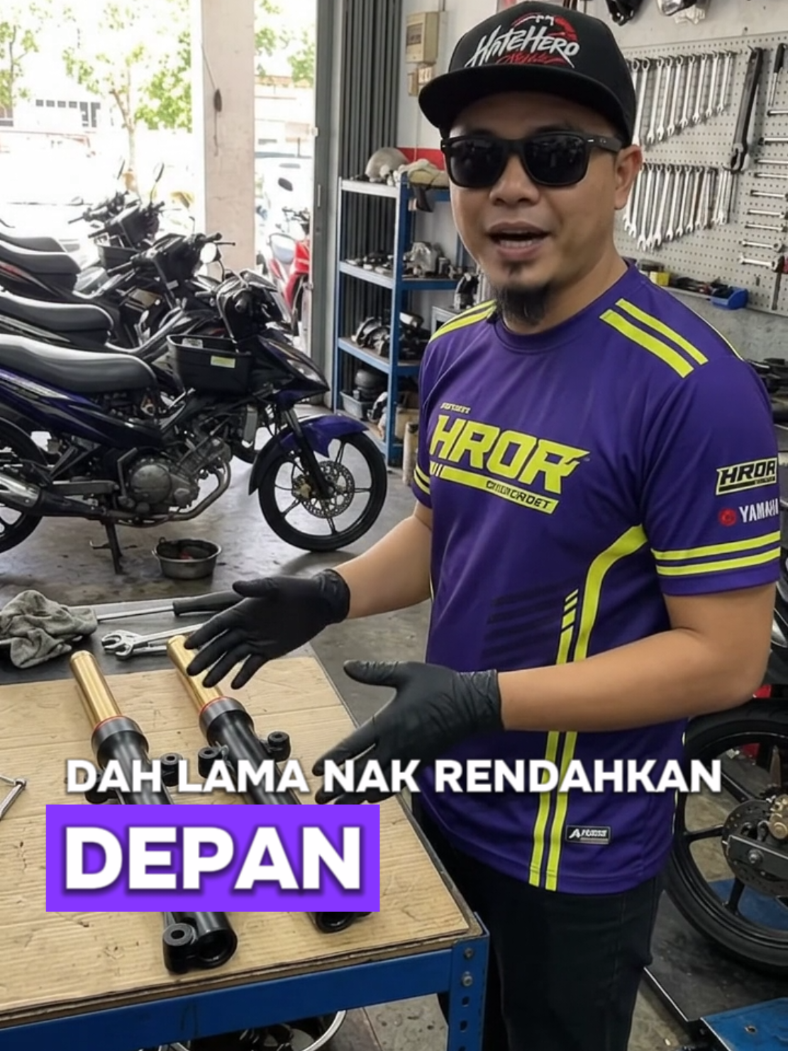 #forklc135 #frontforkmotorcycle #batangforkgold #lc135accessories #forkdepanlc135 