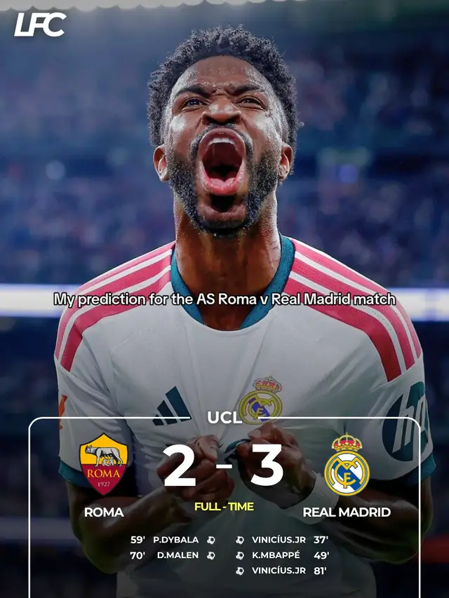 A crazy football match where both teams battled fiercely, but Real Madrid emerged victorious thanks to their two fowards, Vinicius Junior and Mbappé #football #footballtiktok #realmadrid #championsleague #fyp 