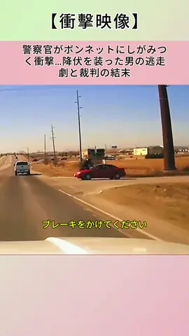 警察官がボンネットにしがみつく衝撃…降伏を装った男の逃走劇と裁判の結末 #警察事件 #衝撃映像 #海外ニュース #逃走劇 #裁判の行方