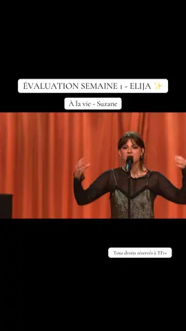 ÉVALUATION SEMAINE 1 - ELIJA ✨ « À la vie » de Suzane 🎶 #Staracademy #live #sing #song #evaluation 