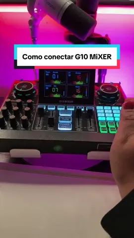 Cómo conectar G10 Mixer para trasmitir en vivo 😊#soundcar #karaoke #stream #karaoketiktok #microfono 