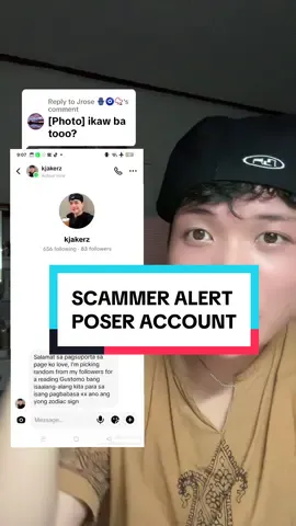 Replying to @Jrose 🪬🧿📿 Thank you for sharing this po #poseraccount #scammer #kjakerz 