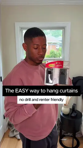 Hang curtains without damaging walls