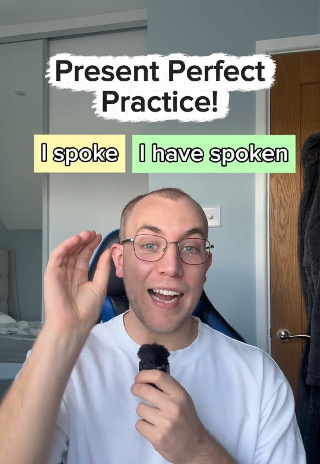 I SPOKE 🆚 I HAVE SPOKEN Today’s video shows you how and when to use the past simple and present perfect tenses. Many students still get confused about the difference between these tenses! PAST SIMPLE (I spoke) 🔸 We use it to talk about a completed action in the past, normally along with a time. ✅ “I spoke to him yesterday.” ✅ “She spoke to me about the job.” PRESENT PERFECT (I have spoken) 🔸 Used to talk about experiences and recent events that happened in the past, but are still relevant to now. 🔸 It focuses more on what happened than when it happened. ✅ “I’ve spoken to him many times about his behaviour.” ✅ “She’s spoken at many events.” It is a difficult piece of grammar, but keep practicing and you will improve and understand more! Follow for more English lessons! #english #learnenglish #englishteacher #speakenglish #englishgrammar 