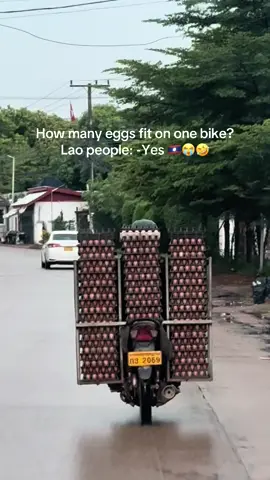 Budget for transportation: $0 Skill level: Lao 😂 #laologistics #onlyinlaos #lao #laoculture #laos 