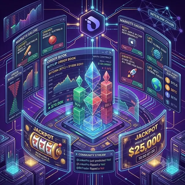 BITFLIP VÀ TƯƠNG LAI CỦA PREDICTION MARKET. BitFlip có thể trở thành một mảnh ghép thú vị trong hệ sinh thái InterLink nếu các cơ chế giao dịch và dự đoán tiếp tục được mở rộng. Một số hướng phát triển đáng chú ý có thể bao gồm: Order Book được cải tiến, Những cơ chế Jackpot mới, Nhiều thị trường dự đoán hơn, Hỗ trợ thêm token và tài sản, Tăng cường tương tác giữa người dùng. Theo mình, một prediction market tốt không chỉ cần nhiều thị trường mà còn cần trải nghiệm đơn giản, minh bạch và thanh khoản đủ tốt #InterLink #ITLG #ITL ⚠️ Chỉ chia sẻ kiến thức công nghệ, không phải tư vấn tài chính