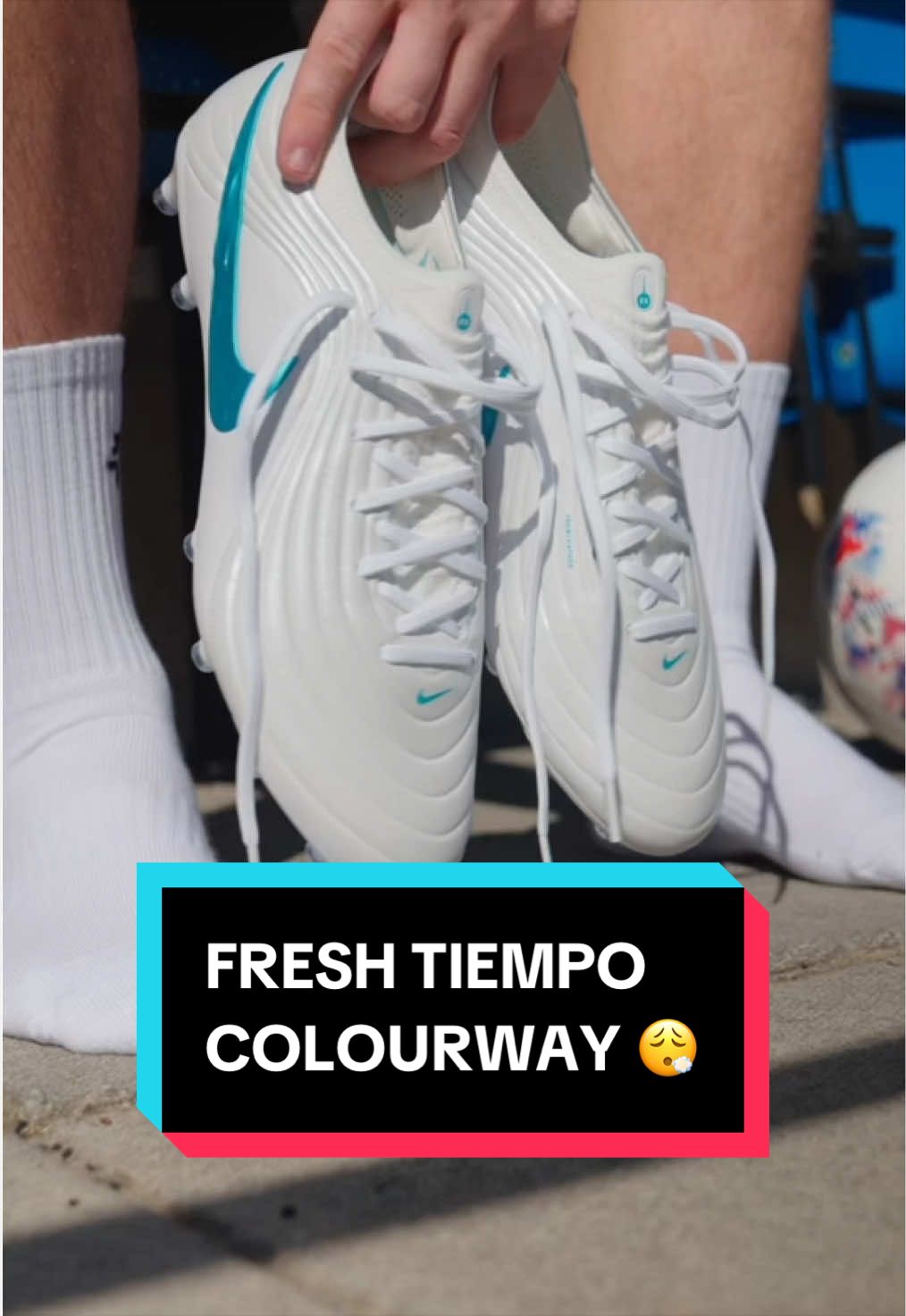 Exquisite touch in the Tiempo Maestro 😮‍💨 Pure class on the ball. Shop the Nike Bright Lights Pack at Pro:Direct Soccer now. #newboots #footballboots #footballtiktok #niketiempo #fyp 