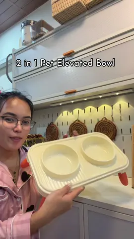 2 in 1 pet elevated bowl #petbowl #petelevatedbowl 