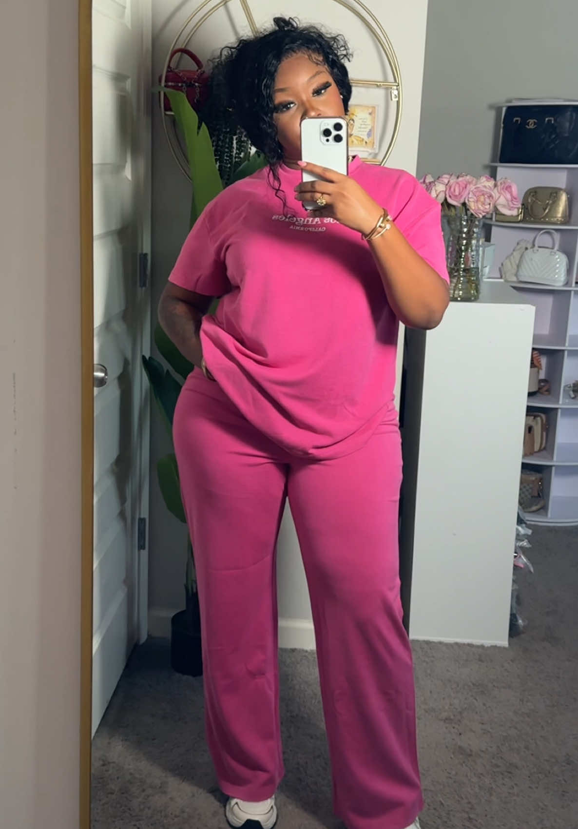 Size XLARGE  |  I sized up from my original size | 180lbs-185lbs | 5'3 | comfy fit  #tiktokmademebuyit #twopieceset #twopieceoutfit #twopiecesets