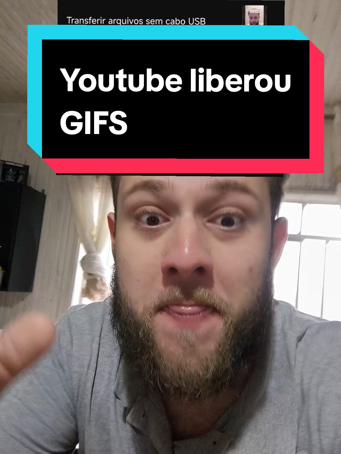 O YouTube agora lançou uma função que permite você enviar gifs nos comentários eu tô com medo #murilomiguel #Tech #noticia 
