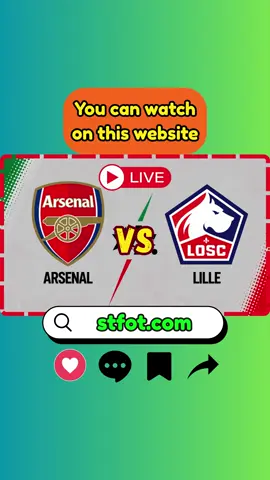 Watch Arsenal vs Lille Live Streaming Football Soccer ⚽️ 🔴 #arsenal #arsenalfc #lillefc #lillefrance #uefachampionsleague