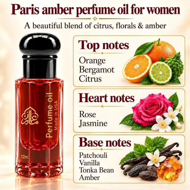 🌸 Discover Maison Alam Paris Amber Perfume Oil for Women ✨ Love elegant floral fragrances? Enjoy a beautiful blend of fresh citrus, romantic rose, warm amber, and sweet vanilla. 💖 Citrus • Rose • Jasmine • Amber • Vanilla 🤎 Long-Lasting • Alcohol-Free • 12ml Roll-On 🎁 Perfect for Everyday Wear & Gifting! Shop now on Amazon 🇺🇸 🔗 Link in our profile #MaisonAlam #ParisAmber #PerfumeOilForWomen #FloralPerfume #longlastingperfume 