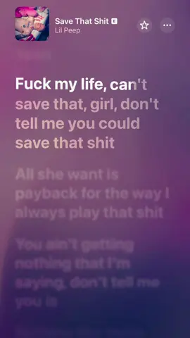 Save That Shit| #lilpeep #karaoke #songs #lyricsvideo #applemusic 
